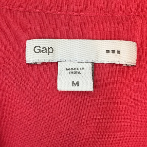 Gap Factory Coral Blouse Top Size M - Picture 5 of 8